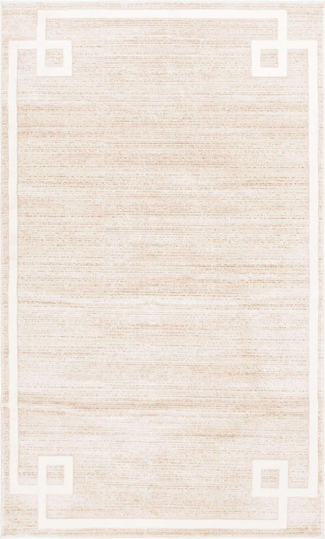 Beige 5' 1 x 8' Jill Zarin Uptown Rectangle Area Rug 70% Polypropylene & 30% Polyester  Contemporary Carpet for Living, Dining, Office, Bedroom for Sale at Rug Engine
