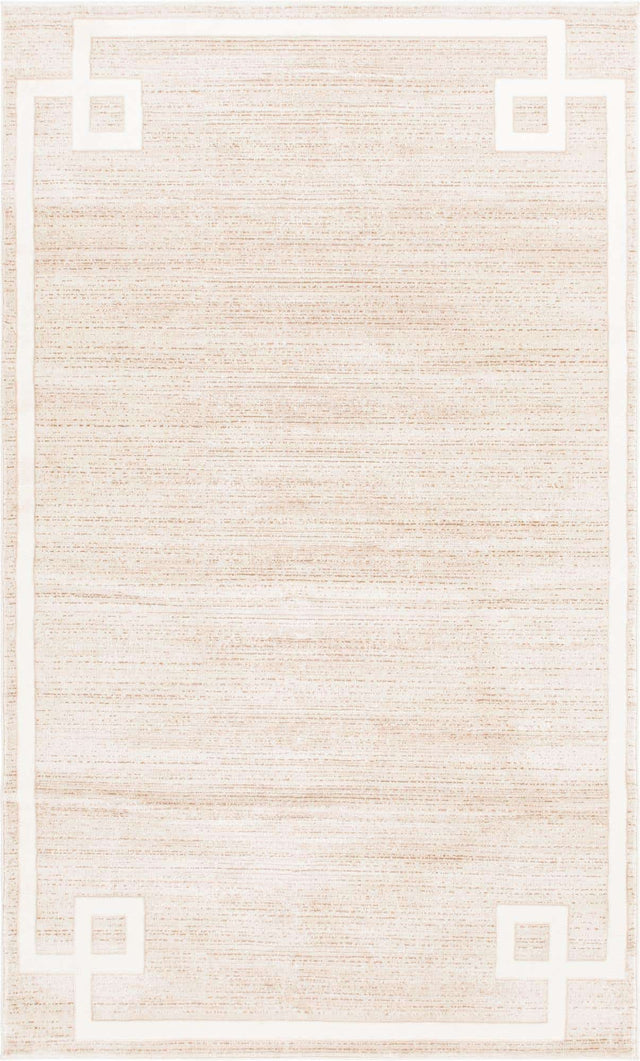 Beige 5' 1 x 8' Jill Zarin Uptown Rectangle Area Rug 70% Polypropylene & 30% Polyester  Contemporary Carpet for Living, Dining, Office, Bedroom for Sale at Rug Engine
