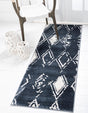 Navy Blue 2' 7 x 8' Jill Zarin Uptown Runner Area Rug 70% Polypropylene & 30% Polyester  Contemporary Carpet for Living, Dining, Office, Bedroom for Sale at Rug Engine