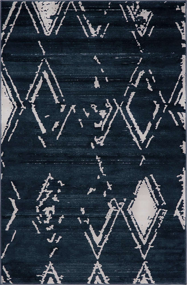 Navy Blue 4' x 6' Jill Zarin Uptown Rectangle Area Rug 70% Polypropylene & 30% Polyester  Contemporary Carpet for Living, Dining, Office, Bedroom for Sale at Rug Engine