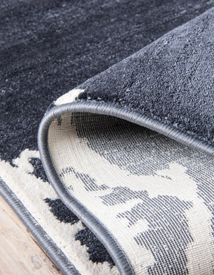 Navy Blue 9' x 12' 2 Jill Zarin Uptown Rectangle Area Rug 70% Polypropylene & 30% Polyester  Contemporary Carpet for Living, Dining, Office, Bedroom for Sale at Rug Engine