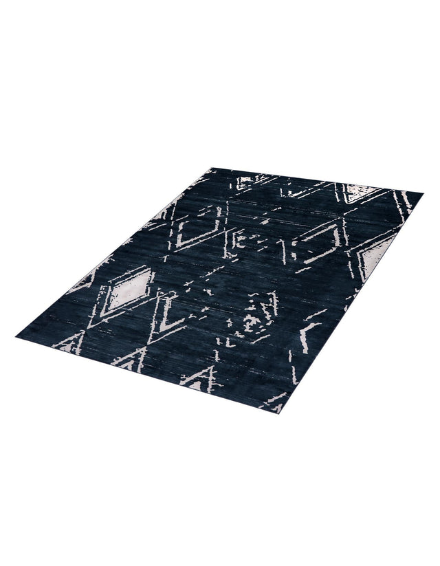 Navy Blue 9' x 12' 2 Jill Zarin Uptown Rectangle Area Rug 70% Polypropylene & 30% Polyester  Contemporary Carpet for Living, Dining, Office, Bedroom for Sale at Rug Engine