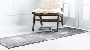Gray 2' 7 x 8' Jill Zarin Uptown Runner Area Rug 70% Polypropylene & 30% Polyester  Contemporary Carpet for Living, Dining, Office, Bedroom for Sale at Rug Engine