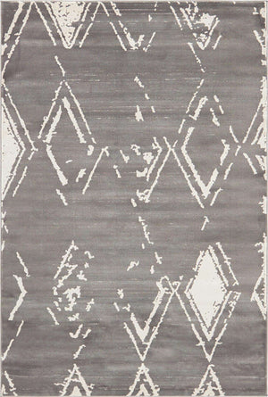 Gray 4' 1 x 6' 1 Jill Zarin Uptown Rectangle Area Rug 70% Polypropylene & 30% Polyester  Contemporary Carpet for Living, Dining, Office, Bedroom for Sale at Rug Engine