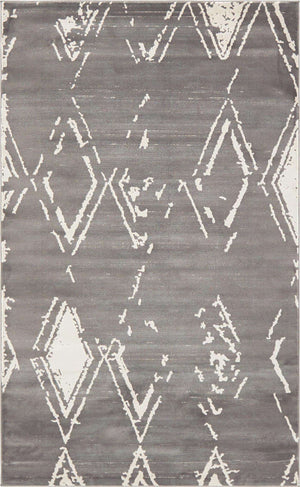 Gray 5' 1 x 8' Jill Zarin Uptown Rectangle Area Rug 70% Polypropylene & 30% Polyester  Contemporary Carpet for Living, Dining, Office, Bedroom for Sale at Rug Engine