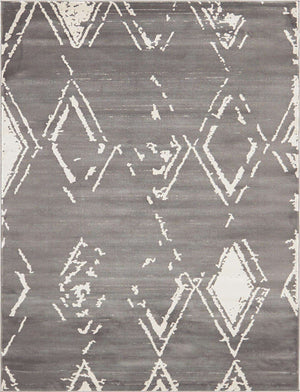 Gray 8' x 10' Jill Zarin Uptown Rectangle Area Rug 70% Polypropylene & 30% Polyester  Contemporary Carpet for Living, Dining, Office, Bedroom for Sale at Rug Engine