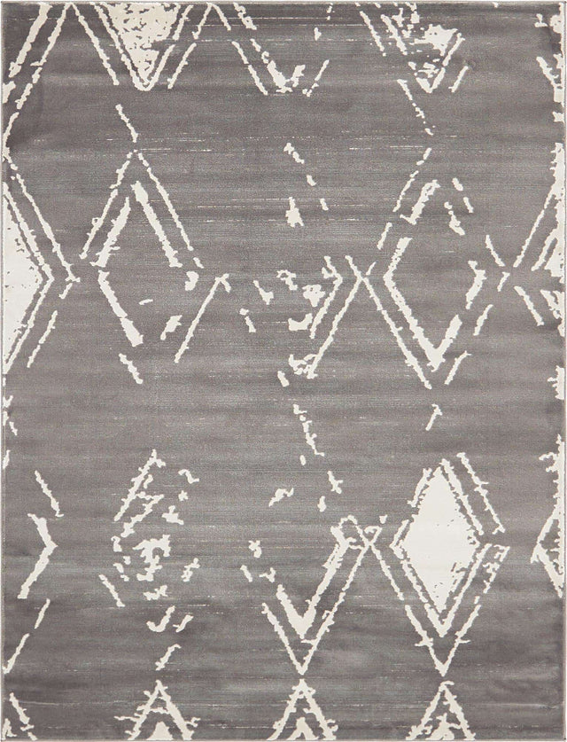 Gray 8' x 10' Jill Zarin Uptown Rectangle Area Rug 70% Polypropylene & 30% Polyester  Contemporary Carpet for Living, Dining, Office, Bedroom for Sale at Rug Engine