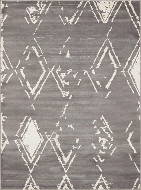 Gray 9' x 12' 2 Jill Zarin Uptown Rectangle Area Rug 70% Polypropylene & 30% Polyester  Contemporary Carpet for Living, Dining, Office, Bedroom for Sale at Rug Engine
