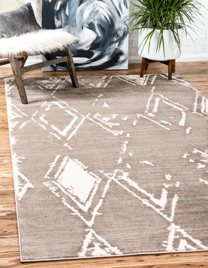 Light Brown 1' 8 x 1' 8 Jill Zarin Uptown Sample Area Rug 70% Polypropylene & 30% Polyester  Contemporary Carpet for Living, Dining, Office, Bedroom for Sale at Rug Engine