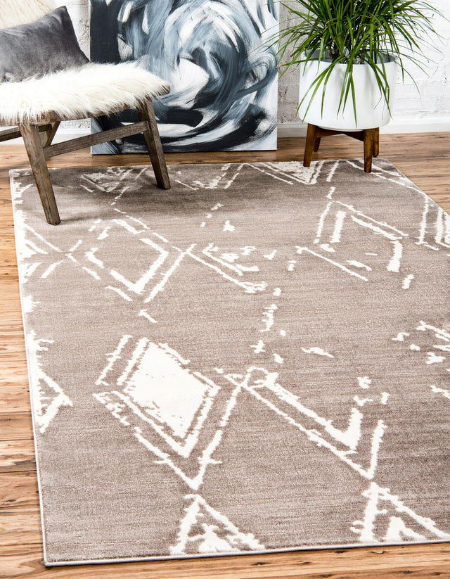 Light Brown 1' 8 x 1' 8 Jill Zarin Uptown Sample Area Rug 70% Polypropylene & 30% Polyester  Contemporary Carpet for Living, Dining, Office, Bedroom for Sale at Rug Engine