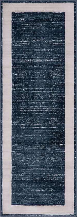 Navy Blue 2' 2 x 6' Jill Zarin Uptown Runner Area Rug 70% Polypropylene & 30% Polyester  Contemporary Carpet for Living, Dining, Office, Bedroom for Sale at Rug Engine