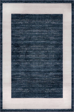 Navy Blue 4' 1 x 6' 1 Jill Zarin Uptown Rectangle Area Rug 70% Polypropylene & 30% Polyester  Contemporary Carpet for Living, Dining, Office, Bedroom for Sale at Rug Engine