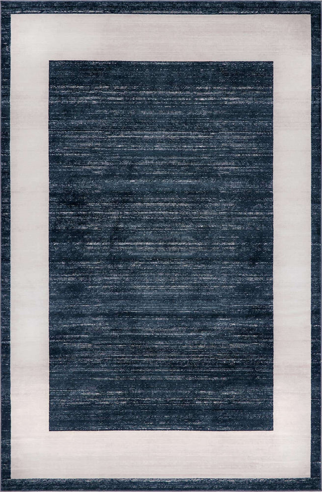 Navy Blue 4' 1 x 6' 1 Jill Zarin Uptown Rectangle Area Rug 70% Polypropylene & 30% Polyester  Contemporary Carpet for Living, Dining, Office, Bedroom for Sale at Rug Engine