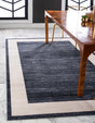 Navy Blue 4' 1 x 6' 1 Jill Zarin Uptown Rectangle Area Rug 70% Polypropylene & 30% Polyester  Contemporary Carpet for Living, Dining, Office, Bedroom for Sale at Rug Engine