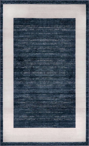 Navy Blue 5' 1 x 8' Jill Zarin Uptown Rectangle Area Rug 70% Polypropylene & 30% Polyester  Contemporary Carpet for Living, Dining, Office, Bedroom for Sale at Rug Engine
