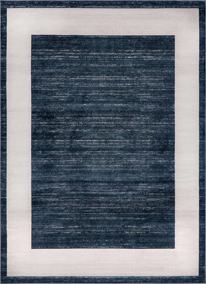 Navy Blue 9' x 12' 2 Jill Zarin Uptown Rectangle Area Rug 70% Polypropylene & 30% Polyester  Contemporary Carpet for Living, Dining, Office, Bedroom for Sale at Rug Engine
