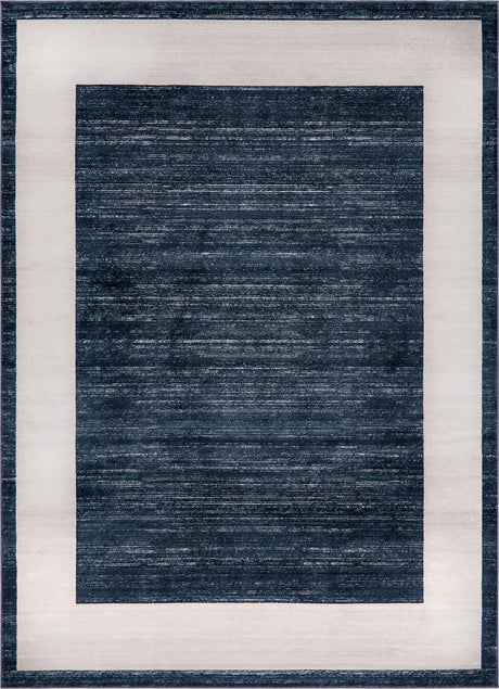 Navy Blue 9' x 12' 2 Jill Zarin Uptown Rectangle Area Rug 70% Polypropylene & 30% Polyester  Contemporary Carpet for Living, Dining, Office, Bedroom for Sale at Rug Engine