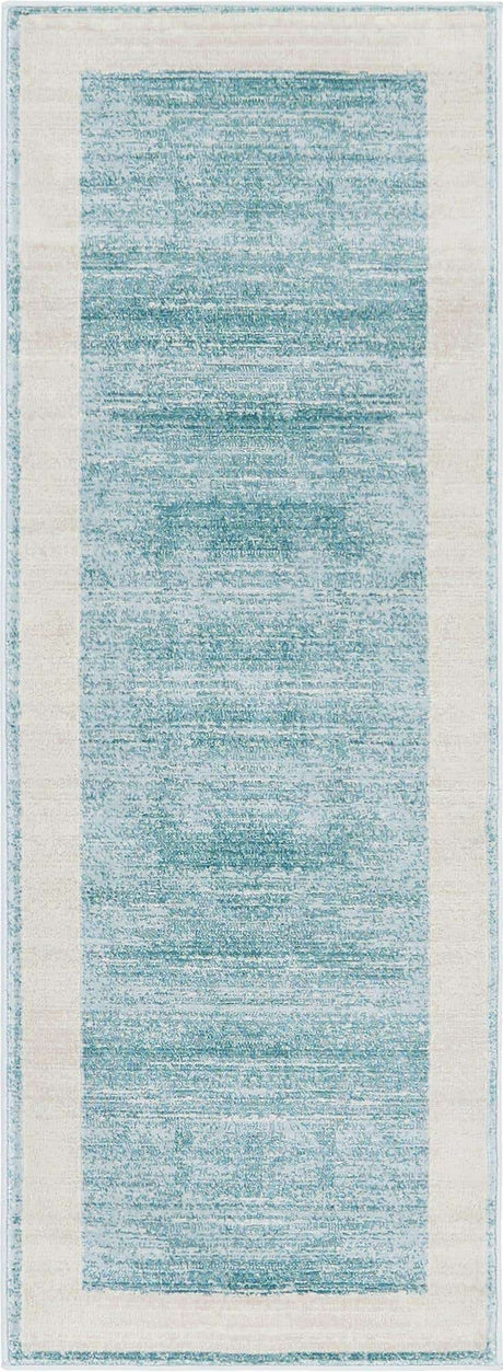 Turquoise 2' 2 x 6' 1 Jill Zarin Uptown Runner Area Rug 70% Polypropylene & 30% Polyester  Contemporary Carpet for Living, Dining, Office, Bedroom for Sale at Rug Engine