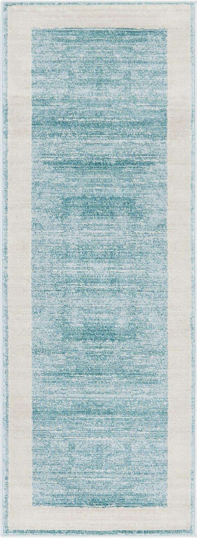 Turquoise 2' 2 x 6' 1 Jill Zarin Uptown Runner Area Rug 70% Polypropylene & 30% Polyester  Contemporary Carpet for Living, Dining, Office, Bedroom for Sale at Rug Engine