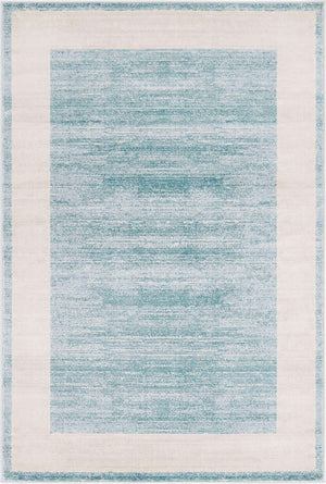Turquoise 4' 1 x 6' 1 Jill Zarin Uptown Rectangle Area Rug 70% Polypropylene & 30% Polyester  Contemporary Carpet for Living, Dining, Office, Bedroom for Sale at Rug Engine