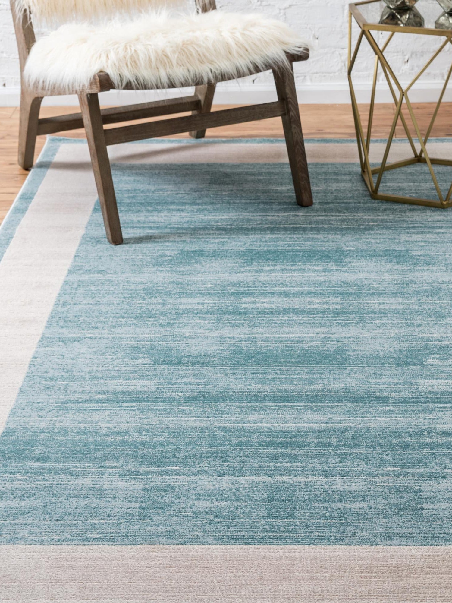 Turquoise 8' x 10' Jill Zarin Uptown Rectangle Area Rug 70% Polypropylene & 30% Polyester  Contemporary Carpet for Living, Dining, Office, Bedroom for Sale at Rug Engine