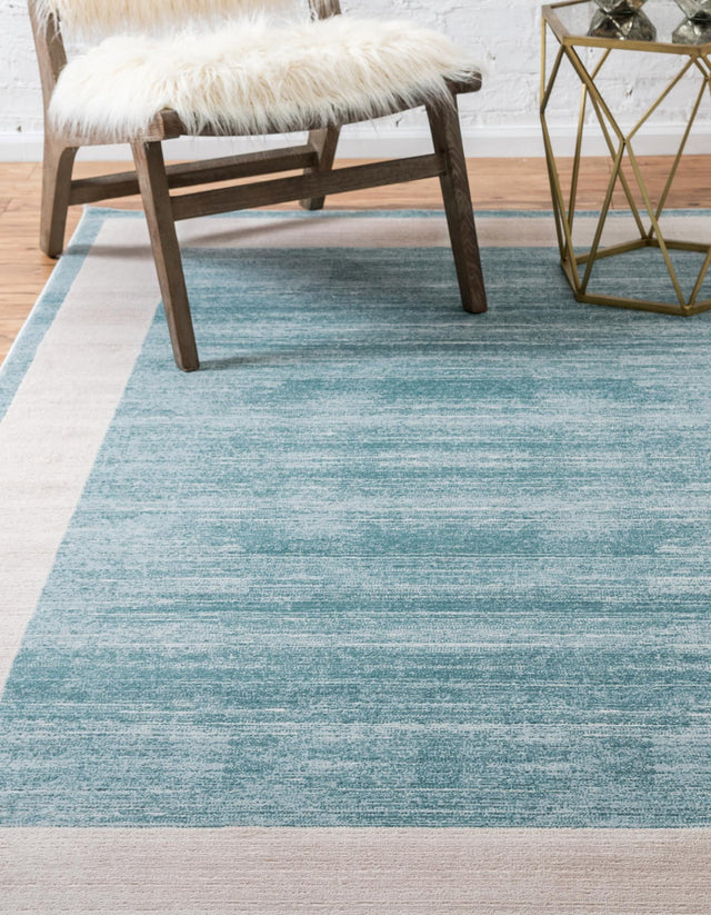 Turquoise 6' 1 x 9' Jill Zarin Uptown Rectangle Area Rug 70% Polypropylene & 30% Polyester  Contemporary Carpet for Living, Dining, Office, Bedroom for Sale at Rug Engine