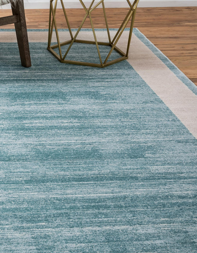 Turquoise 5' 1 x 8' Jill Zarin Uptown Rectangle Area Rug 70% Polypropylene & 30% Polyester  Contemporary Carpet for Living, Dining, Office, Bedroom for Sale at Rug Engine