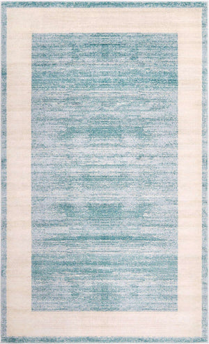 Turquoise 5' 1 x 8' Jill Zarin Uptown Rectangle Area Rug 70% Polypropylene & 30% Polyester  Contemporary Carpet for Living, Dining, Office, Bedroom for Sale at Rug Engine