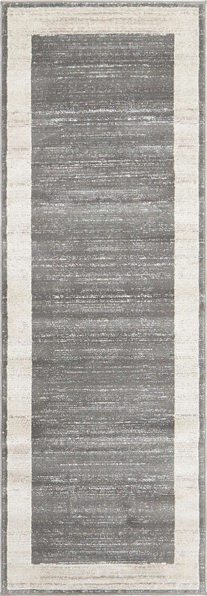 Gray 2' 2 x 6' 1 Jill Zarin Uptown Runner Area Rug 70% Polypropylene & 30% Polyester  Contemporary Carpet for Living, Dining, Office, Bedroom for Sale at Rug Engine