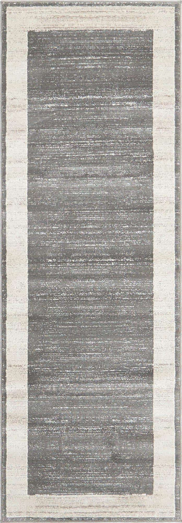 Gray 2' 2 x 6' 1 Jill Zarin Uptown Runner Area Rug 70% Polypropylene & 30% Polyester  Contemporary Carpet for Living, Dining, Office, Bedroom for Sale at Rug Engine