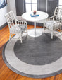Gray 3' 3 x 3' 3 Jill Zarin Uptown Round Area Rug 70% Polypropylene & 30% Polyester  Contemporary Carpet for Living, Dining, Office, Bedroom for Sale at Rug Engine