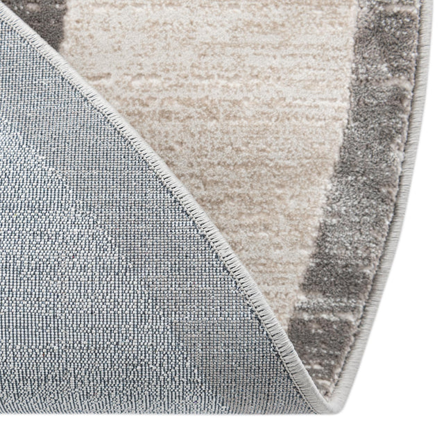 Gray 5' 3 x 5' 3 Jill Zarin Uptown Round Area Rug 70% Polypropylene & 30% Polyester  Contemporary Carpet for Living, Dining, Office, Bedroom for Sale at Rug Engine