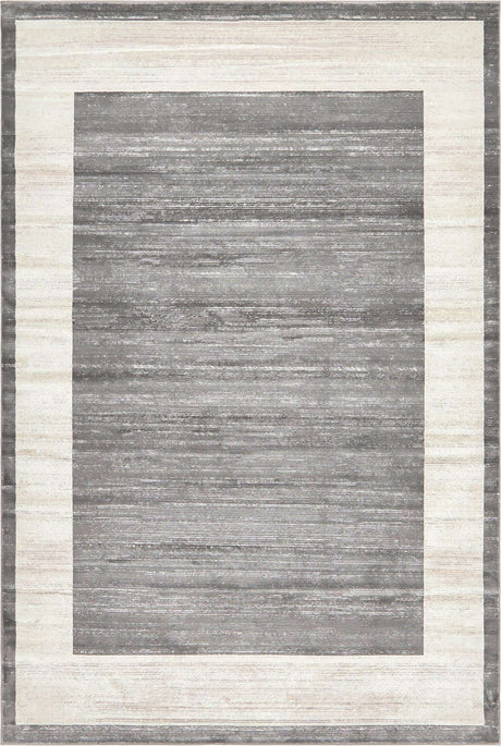 Gray 4' 1 x 6' 1 Jill Zarin Uptown Rectangle Area Rug 70% Polypropylene & 30% Polyester  Contemporary Carpet for Living, Dining, Office, Bedroom for Sale at Rug Engine