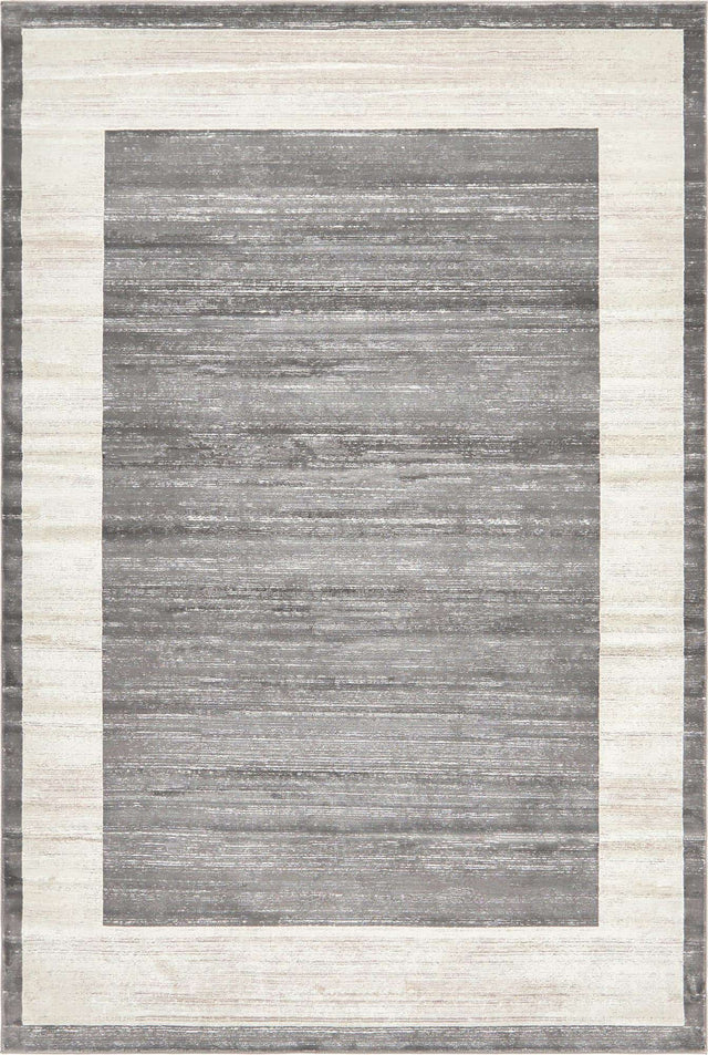 Gray 4' 1 x 6' 1 Jill Zarin Uptown Rectangle Area Rug 70% Polypropylene & 30% Polyester  Contemporary Carpet for Living, Dining, Office, Bedroom for Sale at Rug Engine