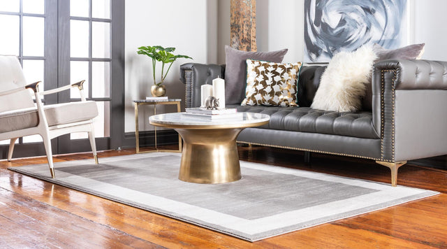 Gray 9' x 12' 2 Jill Zarin Uptown Rectangle Area Rug 70% Polypropylene & 30% Polyester  Contemporary Carpet for Living, Dining, Office, Bedroom for Sale at Rug Engine