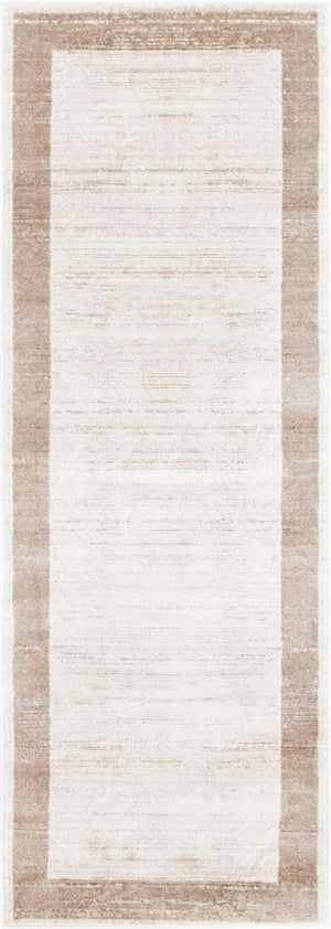 Beige 2' 2 x 6' 1 Jill Zarin Uptown Runner Area Rug 70% Polypropylene & 30% Polyester  Contemporary Carpet for Living, Dining, Office, Bedroom for Sale at Rug Engine