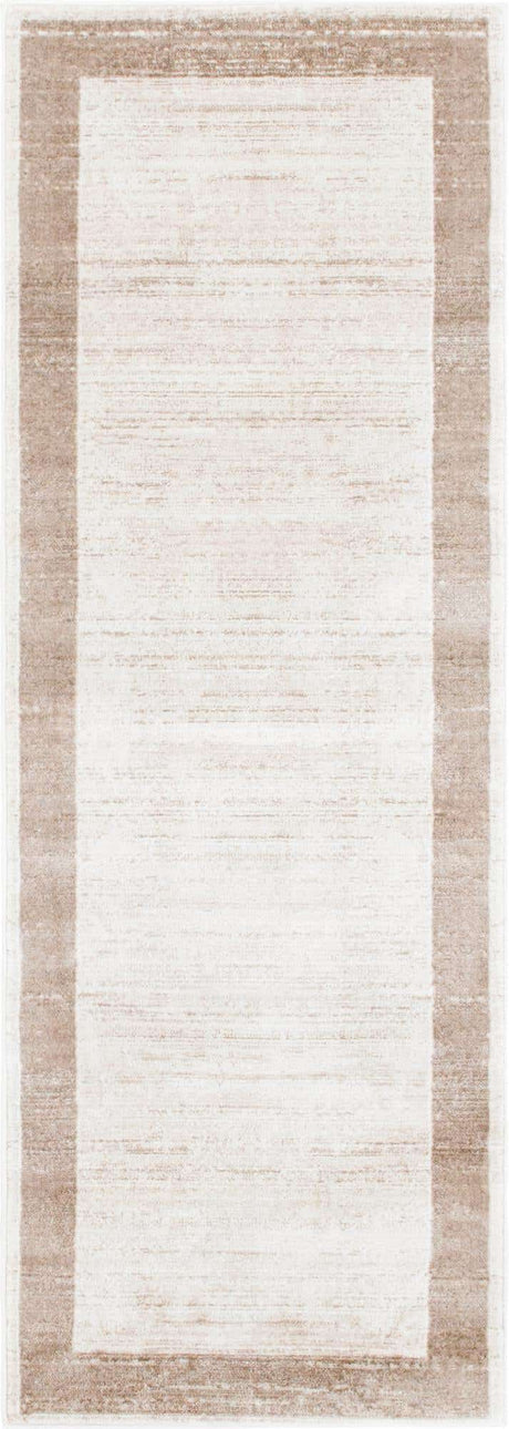 Beige 2' 2 x 6' 1 Jill Zarin Uptown Runner Area Rug 70% Polypropylene & 30% Polyester  Contemporary Carpet for Living, Dining, Office, Bedroom for Sale at Rug Engine