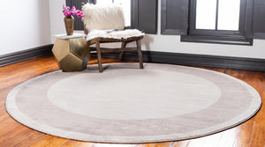 Beige 3' 3 x 3' 3 Jill Zarin Uptown Round Area Rug 70% Polypropylene & 30% Polyester  Contemporary Carpet for Living, Dining, Office, Bedroom for Sale at Rug Engine