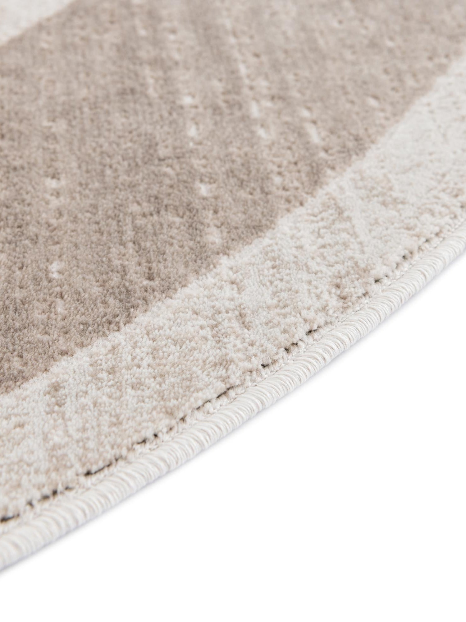 Beige 8' x 8' Jill Zarin Uptown Round Area Rug 70% Polypropylene & 30% Polyester  Contemporary Carpet for Living, Dining, Office, Bedroom for Sale at Rug Engine
