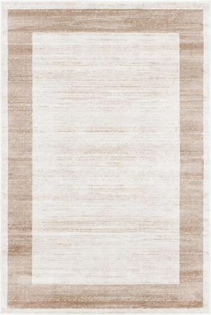 Beige 4' 1 x 6' 1 Jill Zarin Uptown Rectangle Area Rug 70% Polypropylene & 30% Polyester  Contemporary Carpet for Living, Dining, Office, Bedroom for Sale at Rug Engine