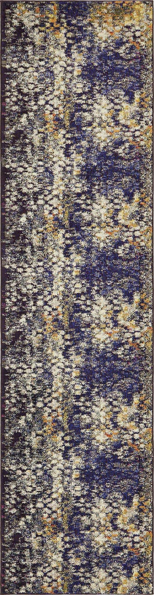 Navy Blue 2' 7 x 10' Vita Runner Area Rug