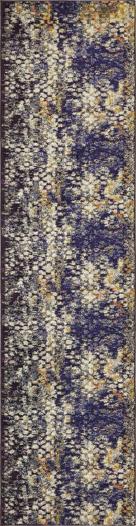 Navy Blue 2' 7 x 10' Vita Runner Area Rug