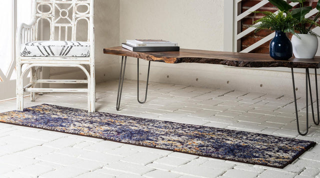 Navy Blue 2' x 6' 9 Vita Runner Area Rug