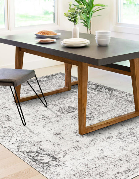 Gray 9' x 12' Sofia Rectangle Area Rug Discounted Clearance Final Sale