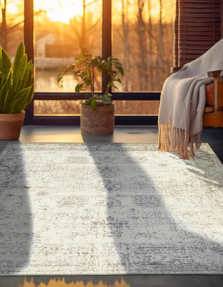 Gray 13' 1 x 13' 1 Sofia Square Area Rug Durable Easy Clean Stain Resistant Unique Carpet for Affordable Interior Home Design for Sale at Rug Engine