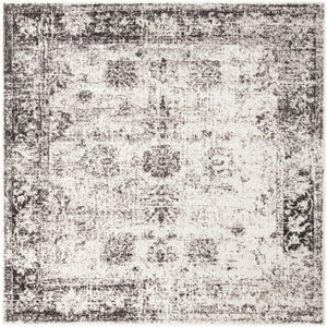 Gray 6' 1 x 6' 1 Sofia Square Area Rug Durable Easy Clean Stain Resistant Unique Carpet for Affordable Interior Home Design for Sale at Rug Engine