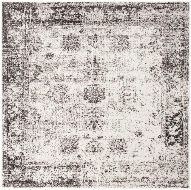 Gray 6' 1 x 6' 1 Sofia Square Area Rug Durable Easy Clean Stain Resistant Unique Carpet for Affordable Interior Home Design for Sale at Rug Engine