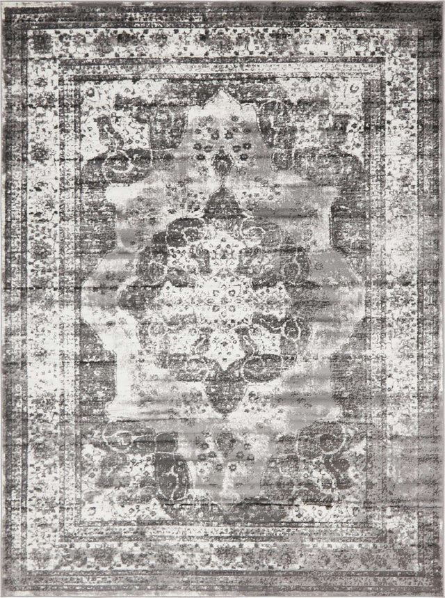 Gray 7' 10 x 11' Sofia Rectangle Area Rug Durable Easy Clean Stain Resistant Unique Carpet for Affordable Interior Home Design for Sale at Rug Engine
