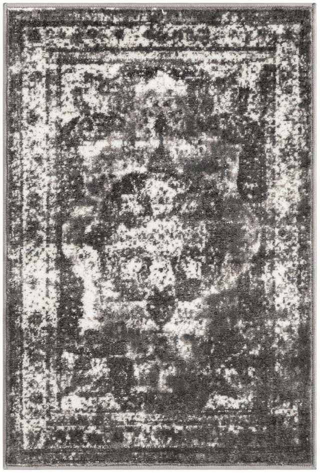 Gray 2' x 3' 1 Sofia Rectangle Area Rug Durable Easy Clean Stain Resistant Unique Carpet for Affordable Interior Home Design for Sale at Rug Engine