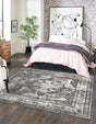 Gray 5' 3 x 5' 3 Sofia Square Area Rug Durable Easy Clean Stain Resistant Unique Carpet for Affordable Interior Home Design for Sale at Rug Engine